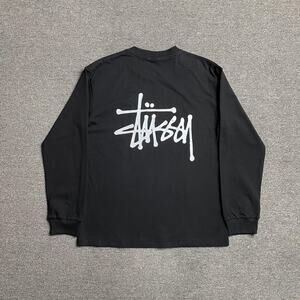 Stussy  Long Sleeve T-Shirt in Black